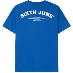 T-Shirt Logo Incurve Avant Arriere Bleu Fonce