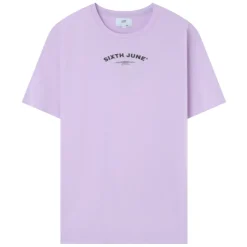 T-Shirt Logo Incurve Avant Arriere Violet