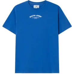T-Shirt Logo Incurve Avant Arriere Bleu Fonce