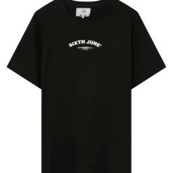 T-Shirt Logo Incurve Avant Arriere Noir