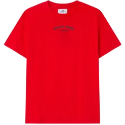 T-Shirt Logo Incurve Avant Arriere Rouge