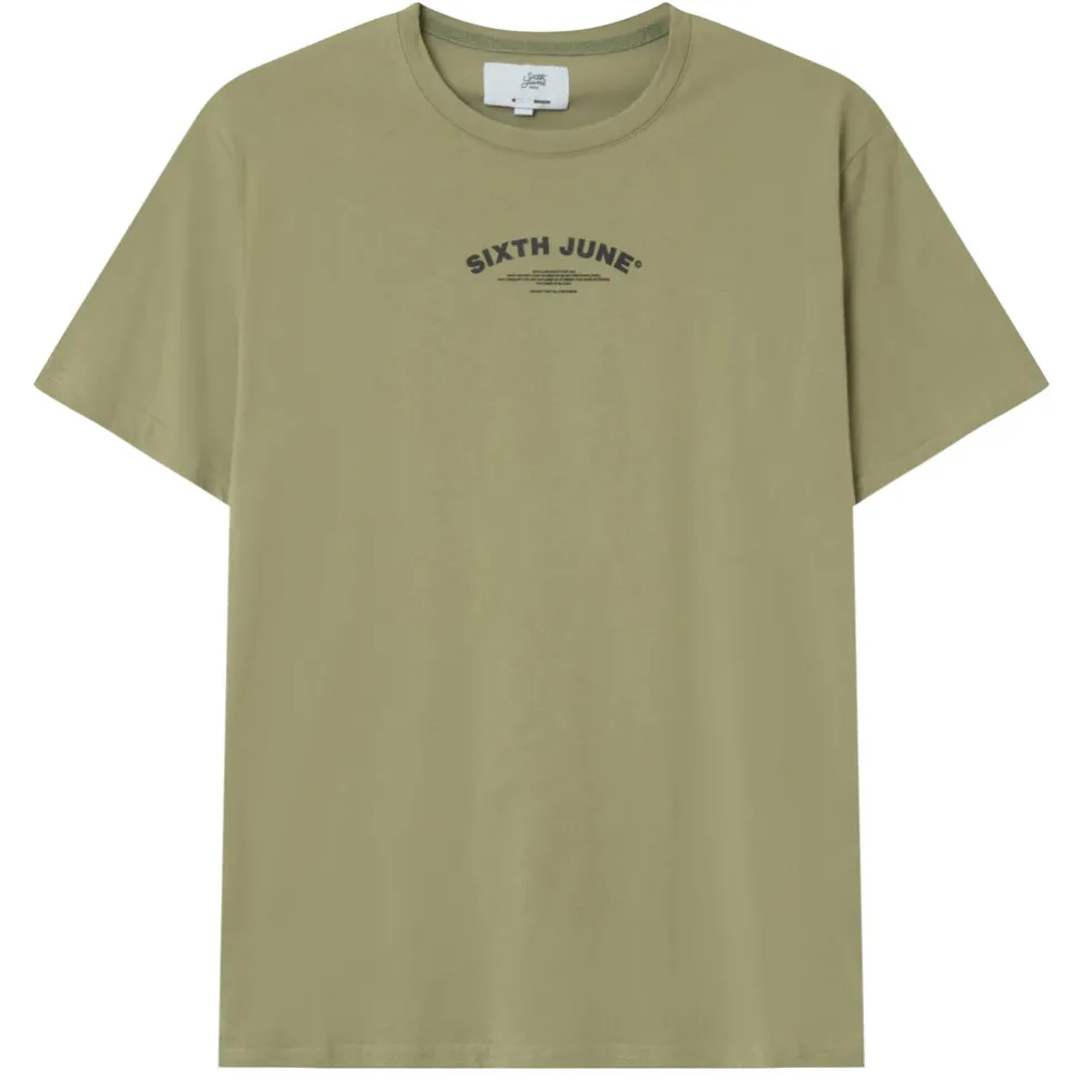 T-Shirt Logo Incurve Avant Arriere Vert