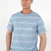 T-Shirt Logo Signature Bleu Clair
