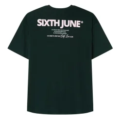 T-Shirt Long Logo Court Vert Fonce