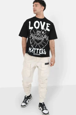 T-Shirt Love Matters Noir