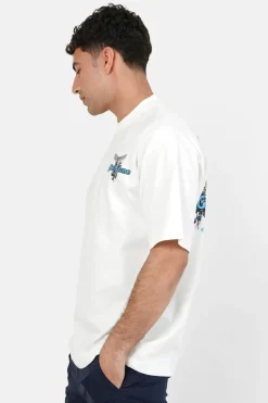 T-Shirt Manches Courtes Print Colore Blanc
