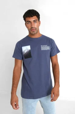 T-Shirt Moodboard Bleu Fonce