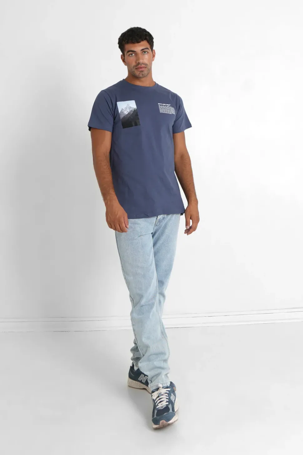 T-Shirt Moodboard Bleu Fonce
