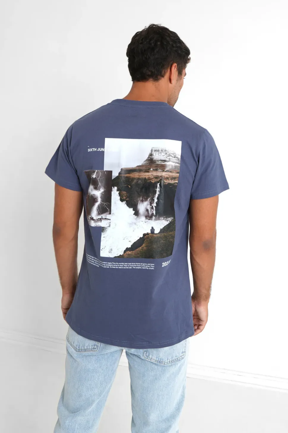 T-Shirt Moodboard Bleu Fonce