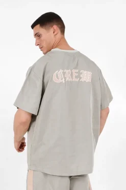 T-Shirt Oversize Gothique Vert Clair