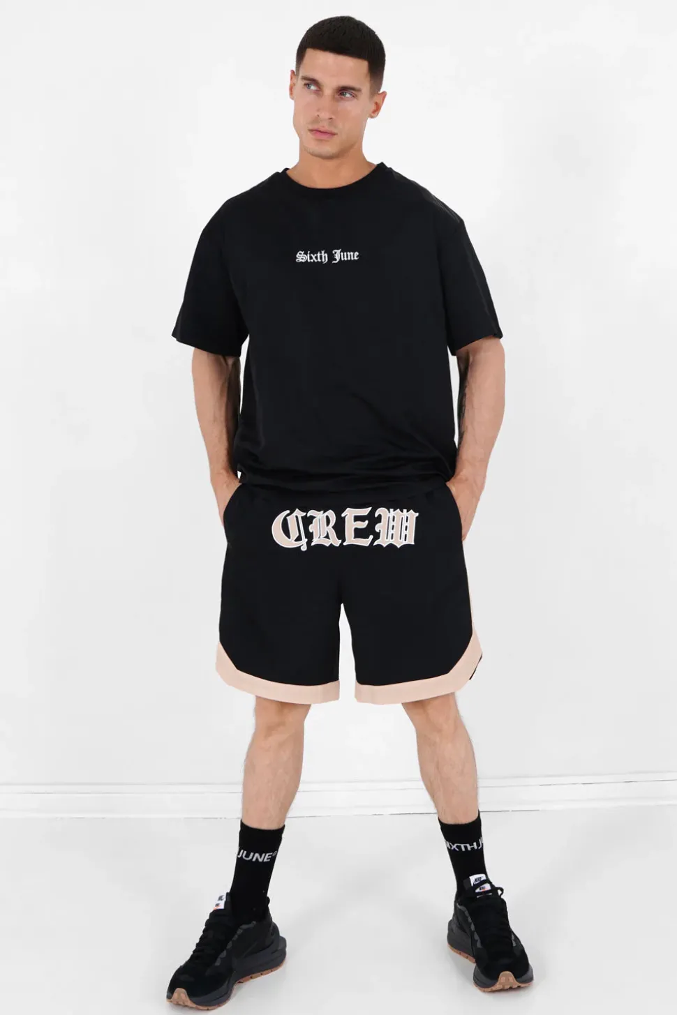 T-Shirt Oversize Gothique Noir
