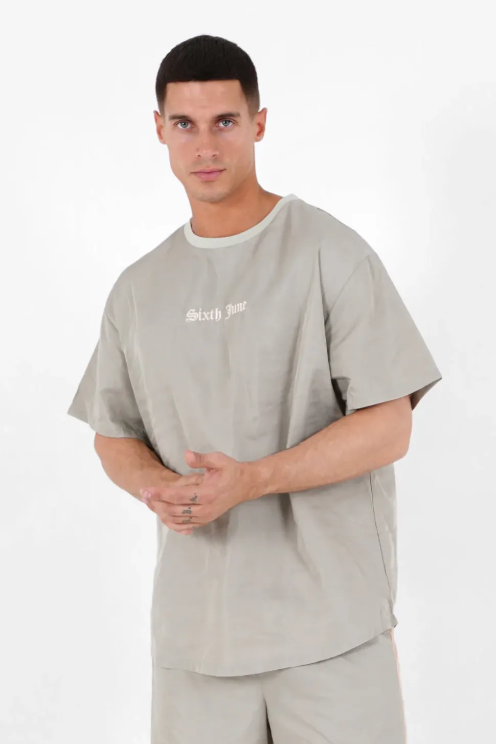 T-Shirt Oversize Gothique Vert Clair