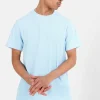T-Shirt Plisse Bleu Clair