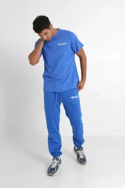 T-Shirt Retro Logo Bleu Fonce
