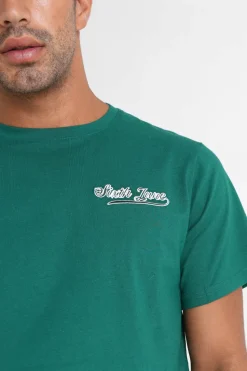 T-Shirt Retro Logo Vert Fonce