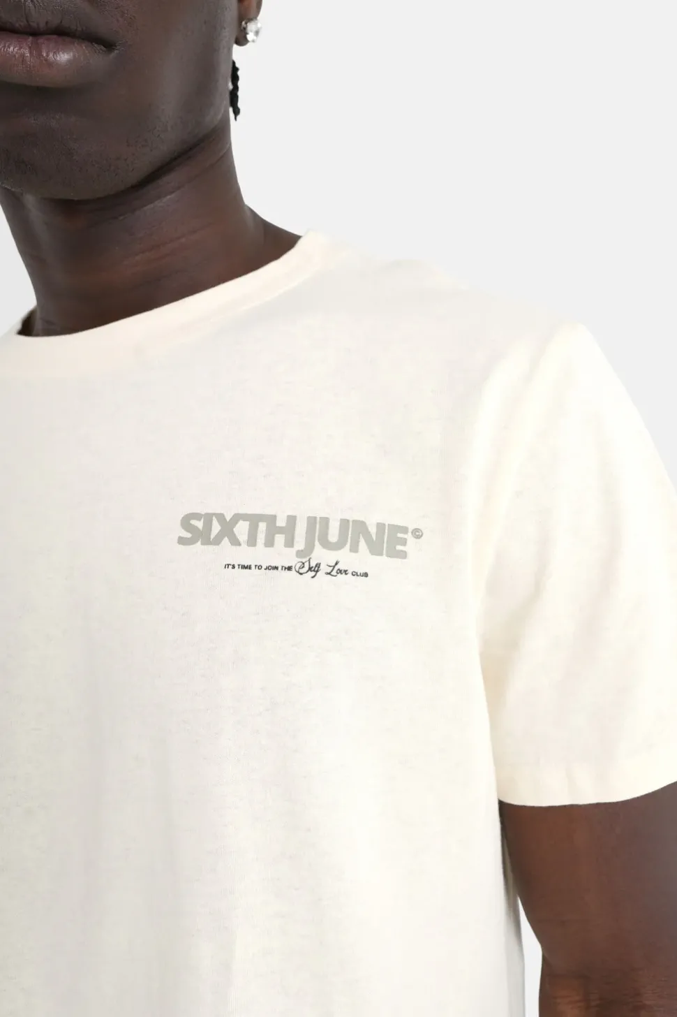 T-Shirt Self Love Club Beige Clair