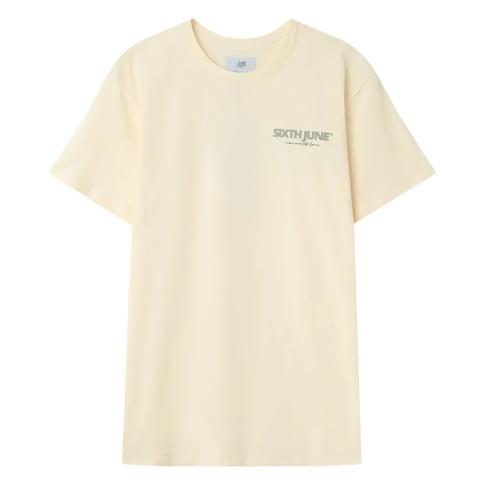 T-Shirt Self Love Club Beige Clair
