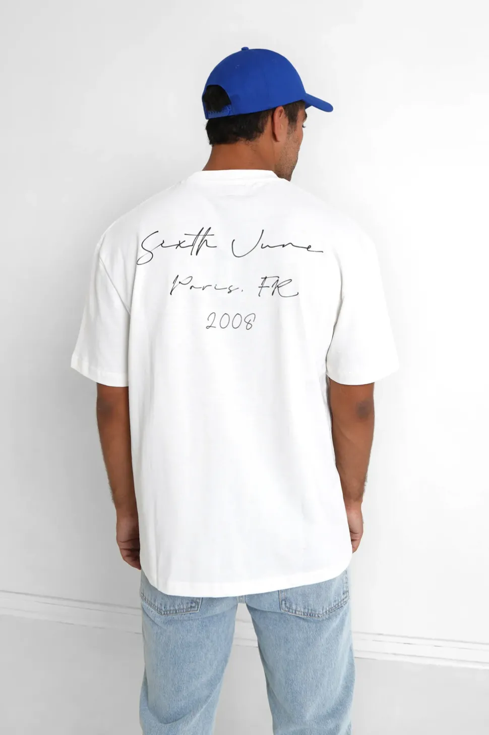 T-Shirt Signature Arriere Blanc Casse