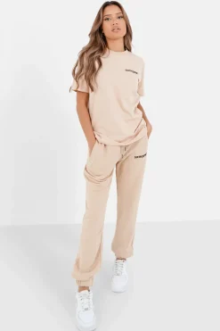 T-Shirt Soft Logo Brode Beige