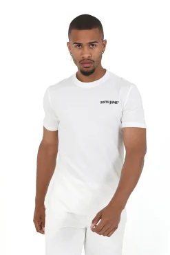 T-Shirt Soft Logo Brode Blanc