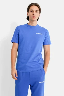 T-Shirt Soft Logo Brode Bleu Fonce