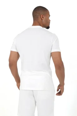 T-Shirt Soft Logo Brode Blanc
