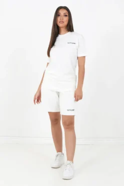 T-Shirt Soft Logo Brode Blanc