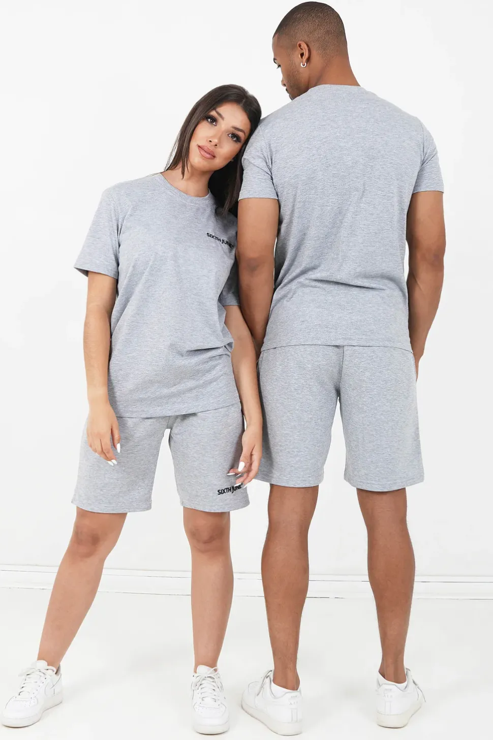 T-Shirt Soft Logo Brode Gris