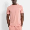 T-Shirt Soft Logo Brode Rose Clair