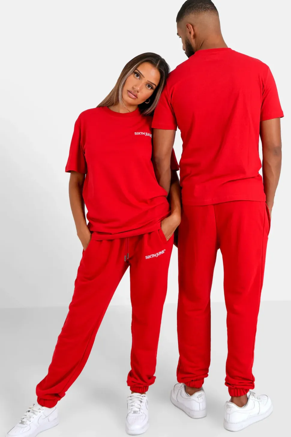 T-Shirt Soft Logo Brode Rouge