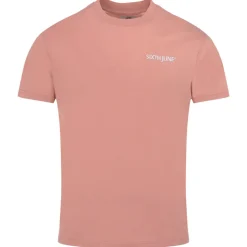 T-Shirt Soft Logo Brode Rose Clair