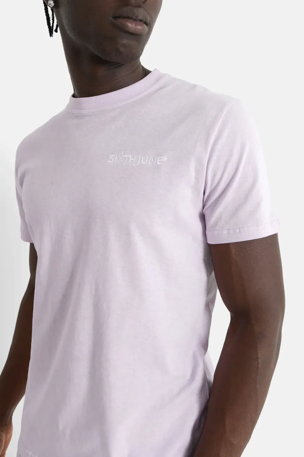 T-Shirt Soft Logo Brode Violet