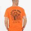 T-Shirt Squelette Gothique Orange