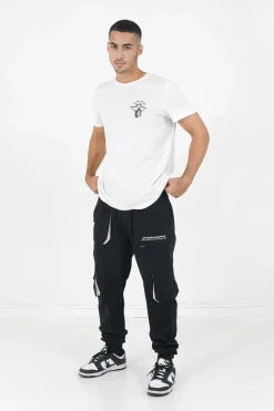 T-Shirt Squelette Gothique Blanc