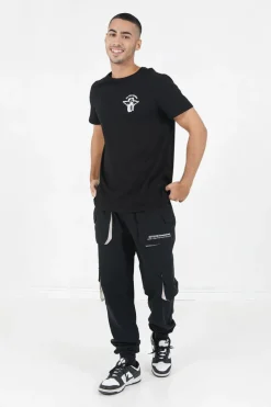 T-Shirt Squelette Gothique Noir