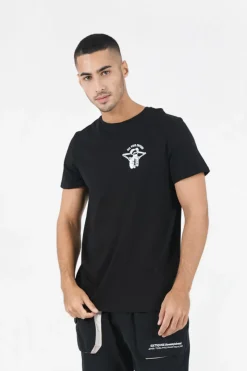 T-Shirt Squelette Gothique Noir