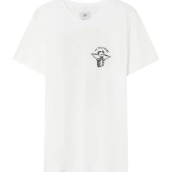 T-Shirt Squelette Gothique Blanc