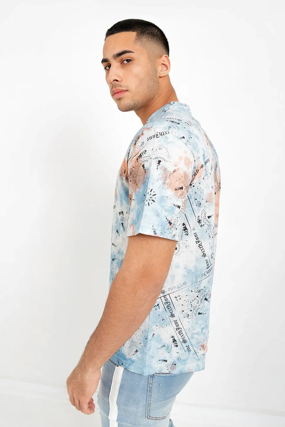T-Shirt Tie Dye Bandana Orange