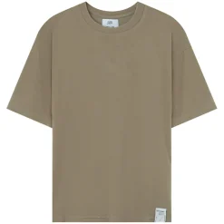 T-Shirt Tissu Bouclette Vert Kaki