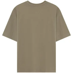 T-Shirt Tissu Bouclette Vert Kaki