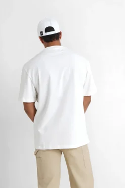 T-Shirt Vintage Eagle Blanc Casse