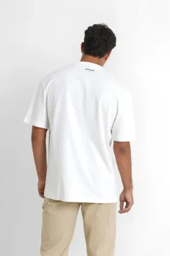 T-Shirt Vintage Serpent Blanc Casse