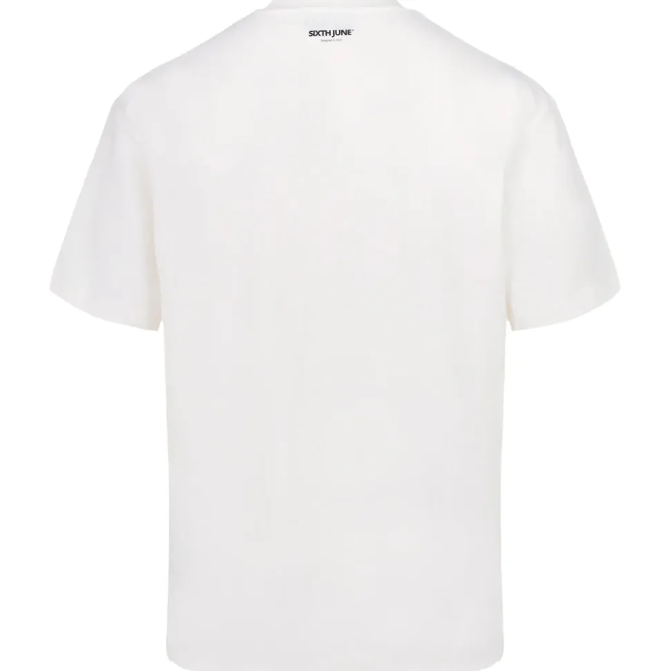 T-Shirt Vintage Serpent Blanc Casse