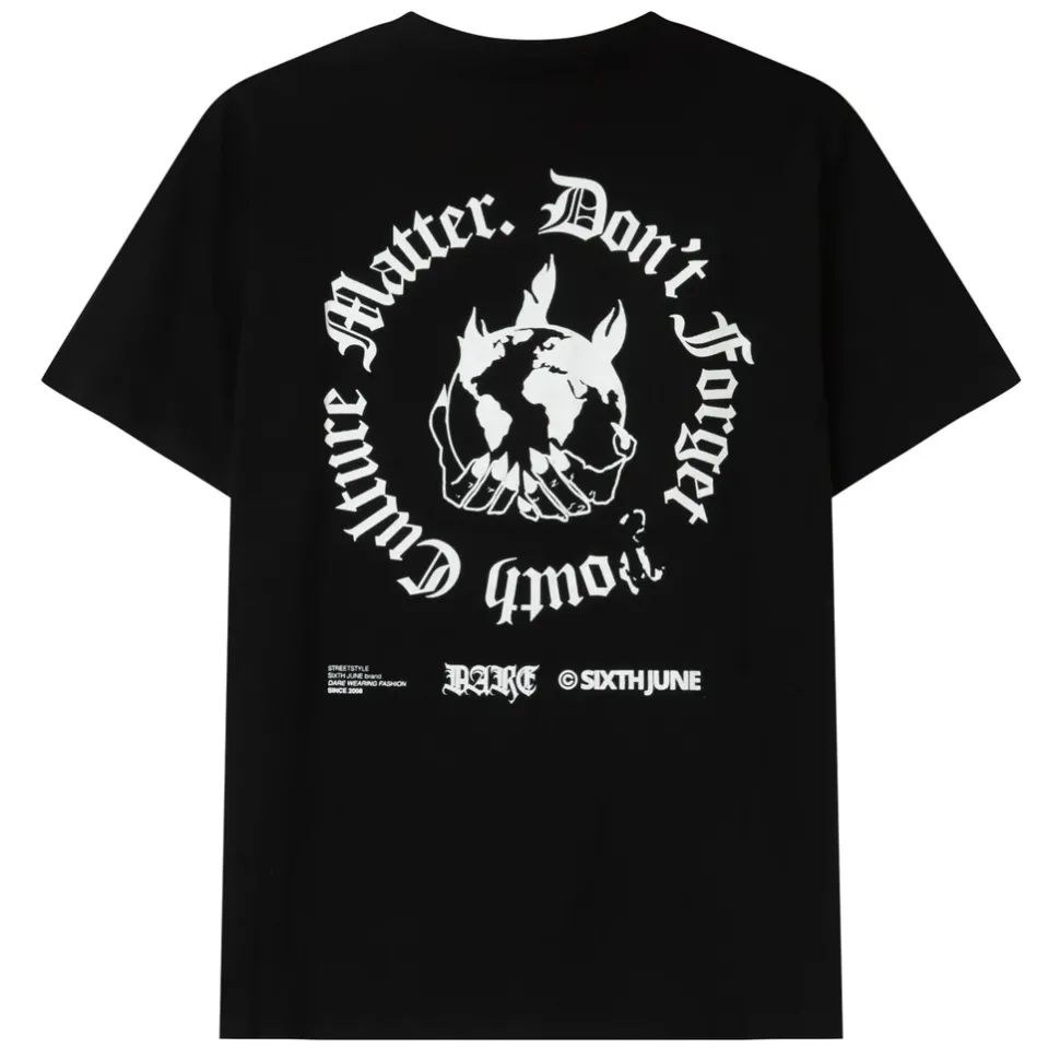 T-Shirt Youth Culture Dos Noir
