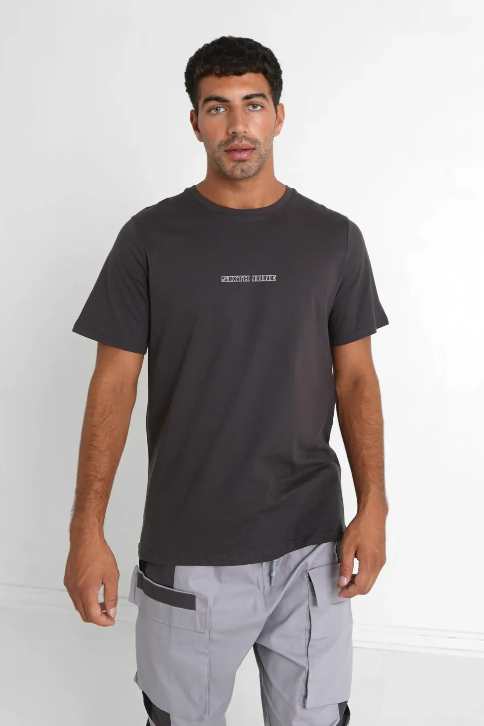 T-Shirt Youth Culture Gris Fonce