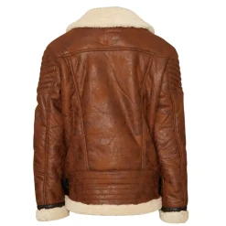 Veste Aviateur Sherpa Marron