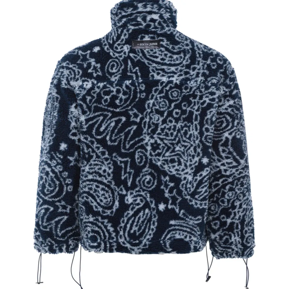 Veste Bandana Polaire Bleu