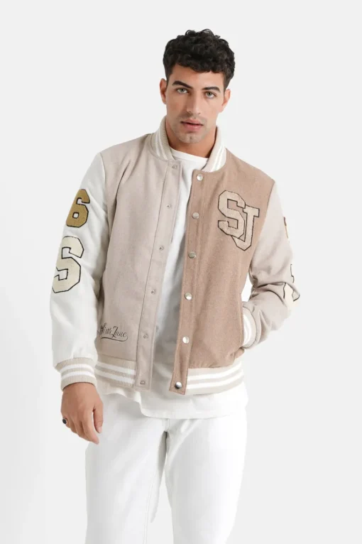 Veste Bicolore Brodee Beige