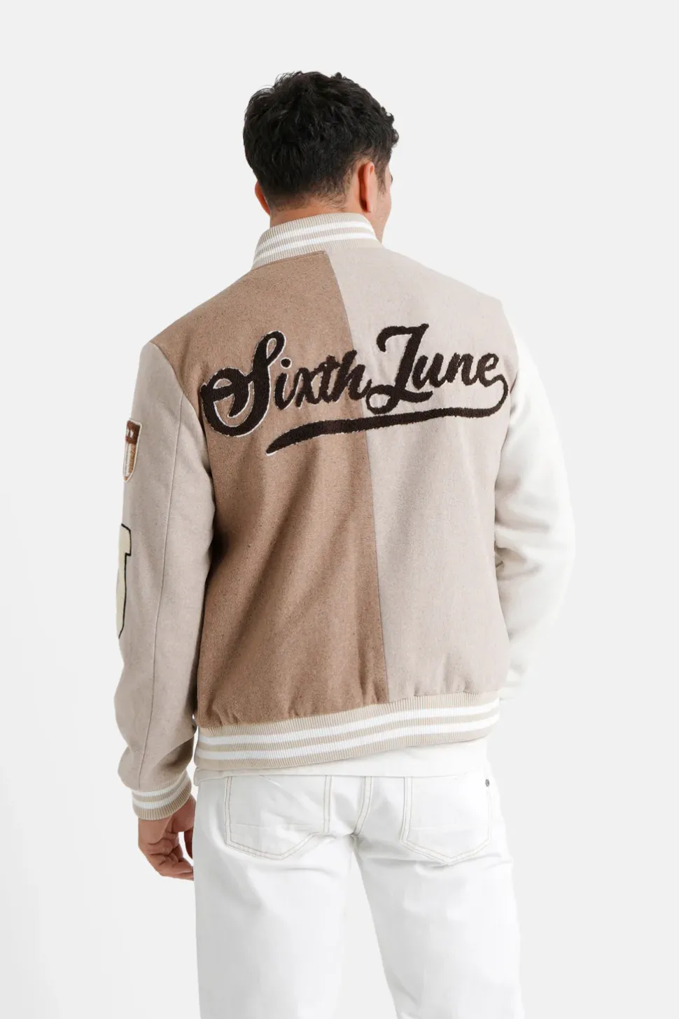 Veste Bicolore Brodee Beige