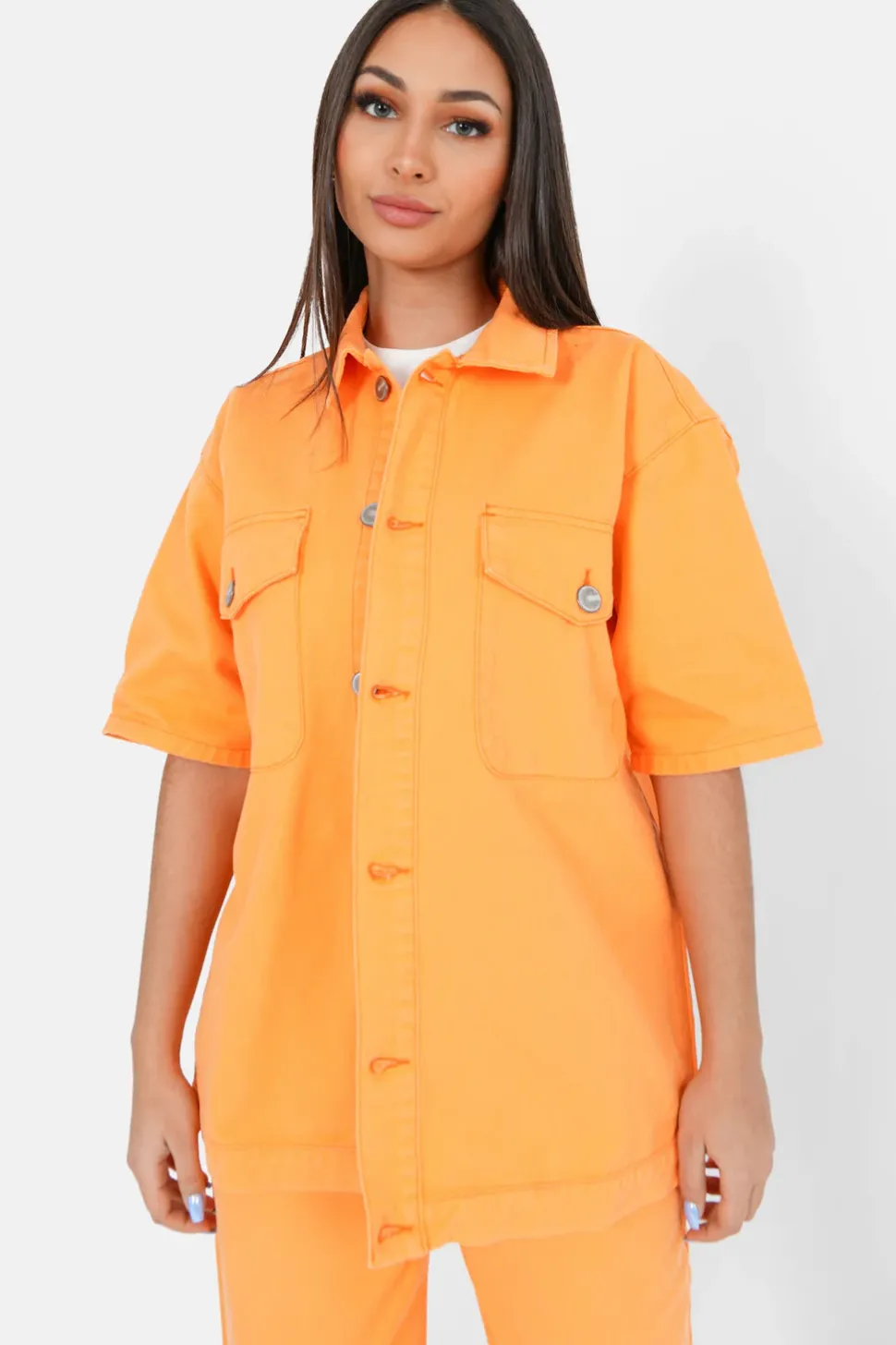 Veste Brode Oversize Orange
